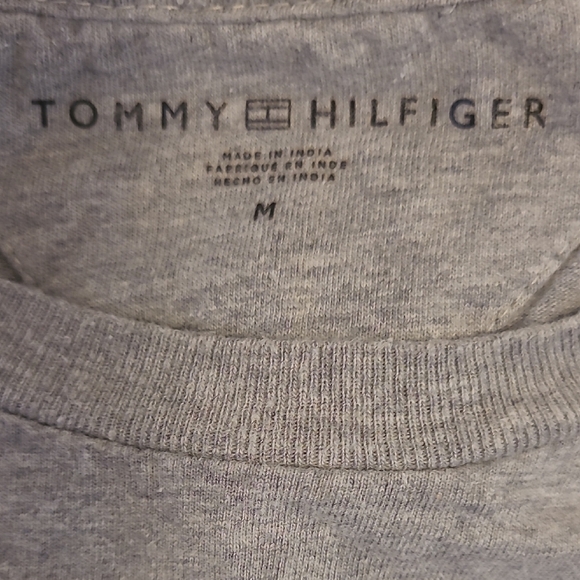 Tommy Hilfiger Gray Long Sleeve Tee with Red and Blue Accents - Picture 3 of 7